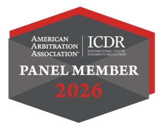 American Arbitration Association | International Centre For Dispute Resolution | Panel Member | 2026